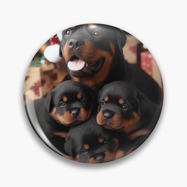 Item preview, Rottweiler Christmas scene Aiartist  designed and sold by Freedomink.