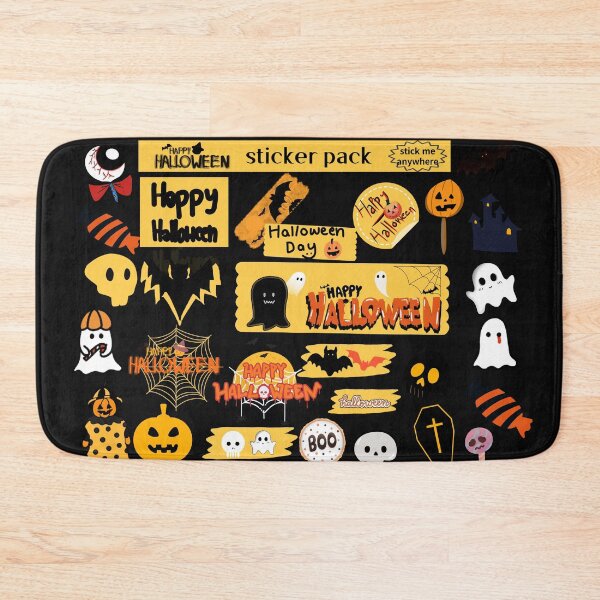 Item preview, happy halloween sticker, stick me  anywere designed and sold by zzzozzo.