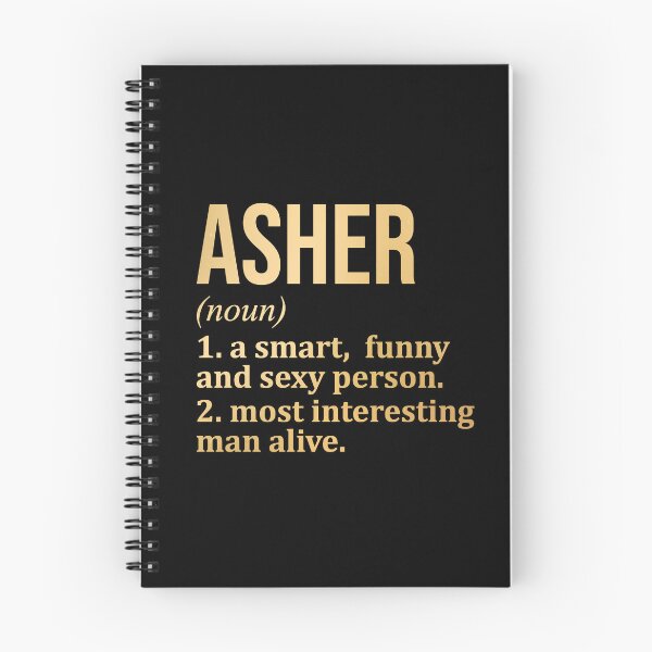 Item preview, Asher Name Definition in Gold designed and sold by XCIV.