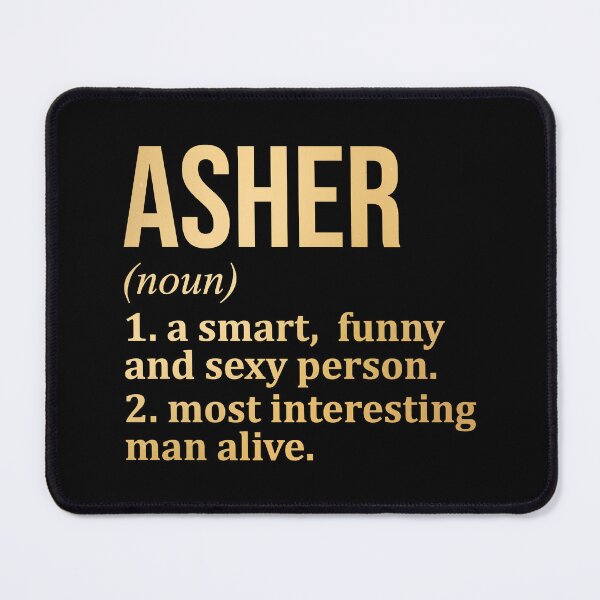 Item preview, Asher Name Definition in Gold designed and sold by XCIV.
