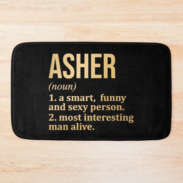 Item preview, Asher Name Definition in Gold designed and sold by XCIV.
