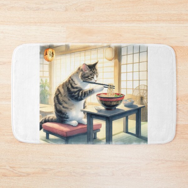 Item preview, Cat eating ramen.#10 designed and sold by ponggun.