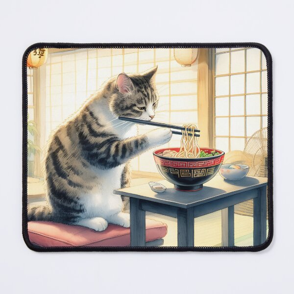Item preview, Cat eating ramen.#10 designed and sold by ponggun.