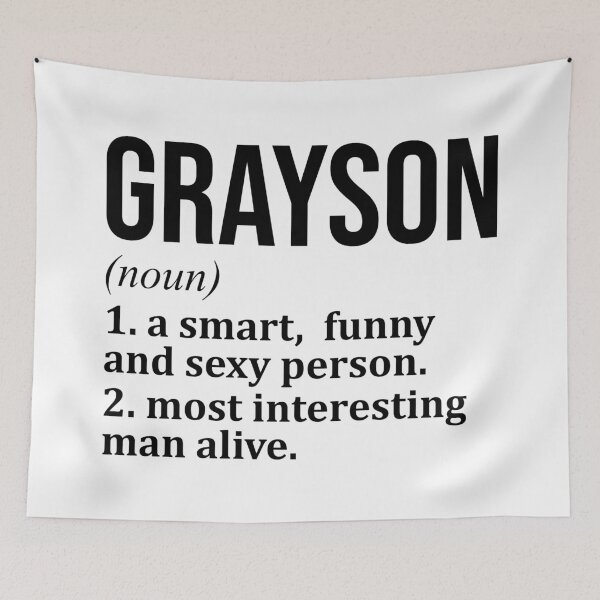 Item preview, Grayson Name Definition designed and sold by XCIV.