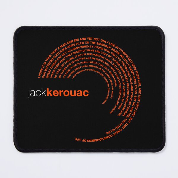 Item preview, Jack Kerouac famous quotes poster [orangered] designed and sold by CMYKStudio.