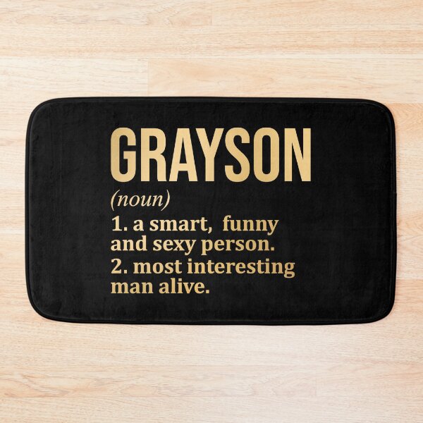 Item preview, Grayson Name Definition in Gold designed and sold by XCIV.