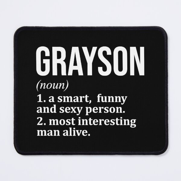 Item preview, Grayson Name Definition designed and sold by XCIV.