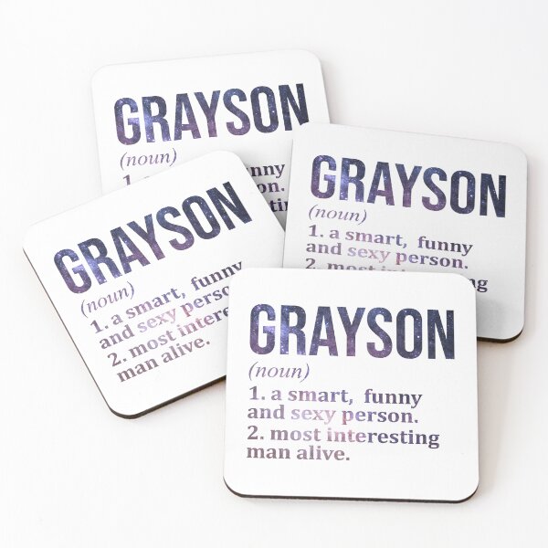 Item preview, Grayson Name Definition designed and sold by XCIV.