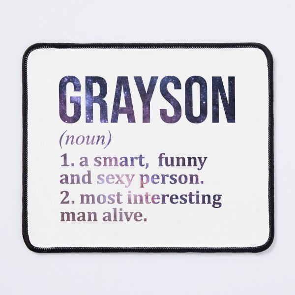 Item preview, Grayson Name Definition designed and sold by XCIV.