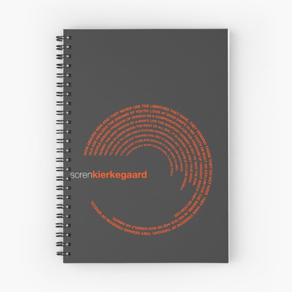Item preview, Soren Kierkegaard famous quotes poster [orangered] designed and sold by CMYKStudio.