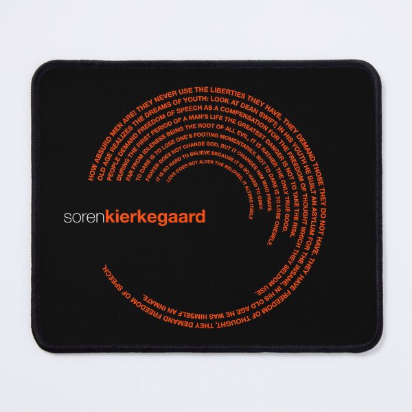 Item preview, Soren Kierkegaard famous quotes poster [orangered] designed and sold by CMYKStudio.
