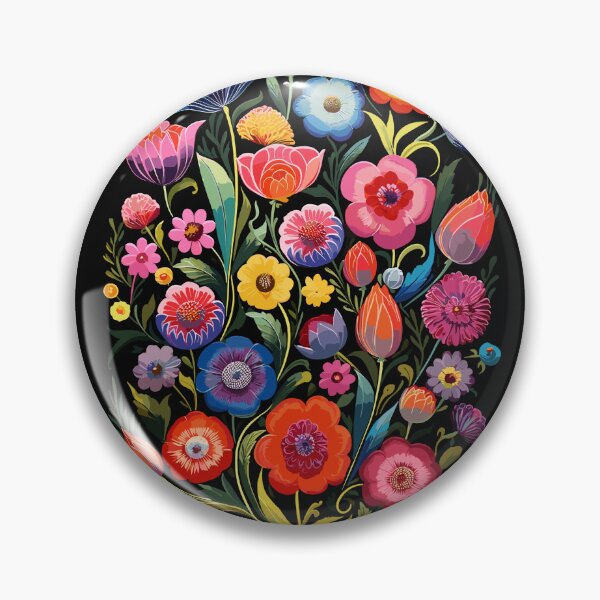 Item preview, Polish Flowers Floral Folk Art designed and sold by ImprintMage.