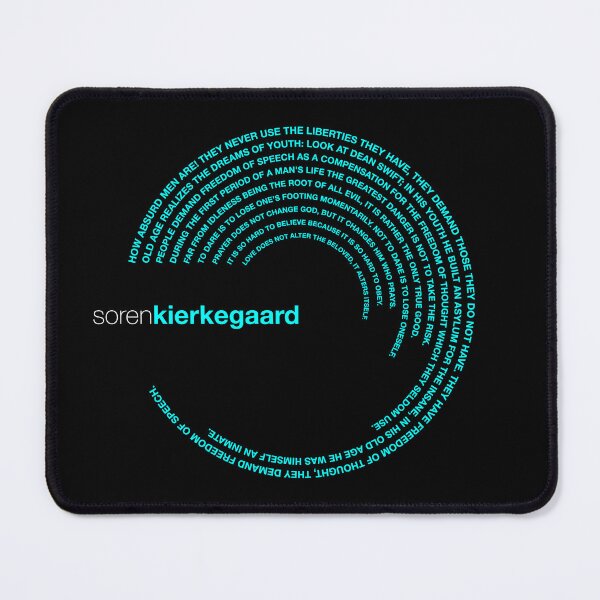 Item preview, Soren Kierkegaard famous quotes poster [aqua] designed and sold by CMYKStudio.