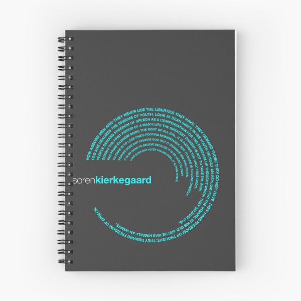 Item preview, Soren Kierkegaard famous quotes poster [aqua] designed and sold by CMYKStudio.