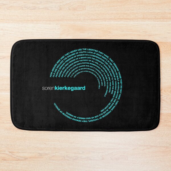 Item preview, Soren Kierkegaard famous quotes poster [aqua] designed and sold by CMYKStudio.