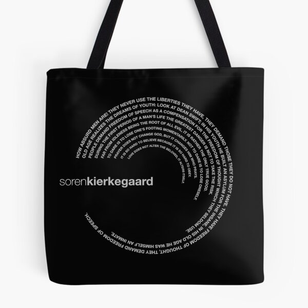 Item preview, Soren Kierkegaard famous quotes poster [silver] designed and sold by CMYKStudio.