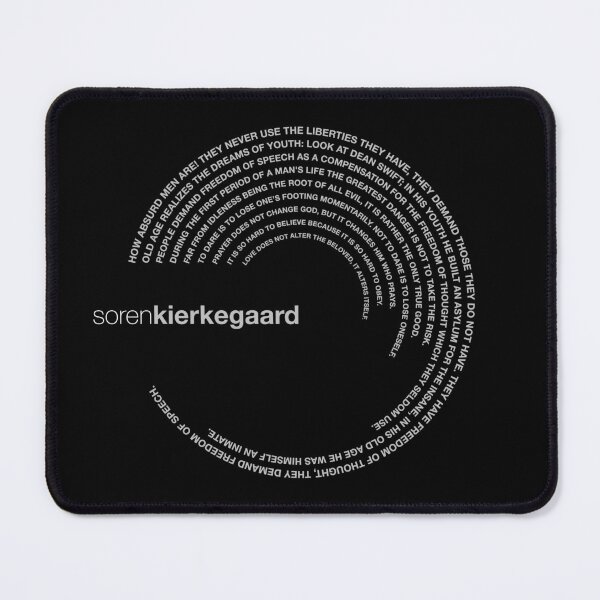 Item preview, Soren Kierkegaard famous quotes poster [silver] designed and sold by CMYKStudio.
