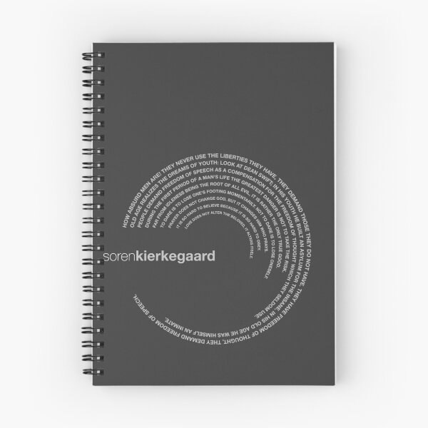 Item preview, Soren Kierkegaard famous quotes poster [silver] designed and sold by CMYKStudio.