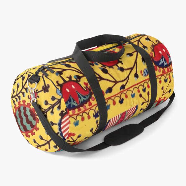 Item preview, Yellow Ground Floral Uzbekistan Suzani Pattern designed and sold by Vicky Brago-Mitchell®.