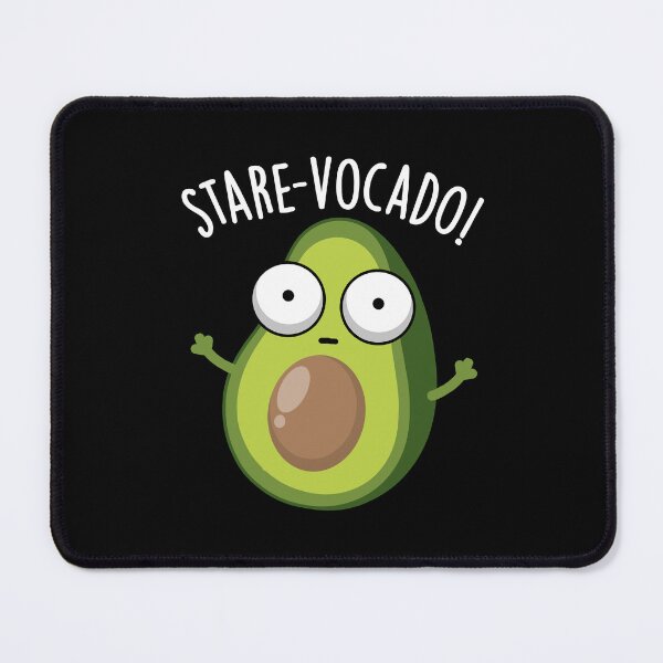 Item preview, Stare-vocado Funny Avocado Puns (Dark BG) designed and sold by punnybone.