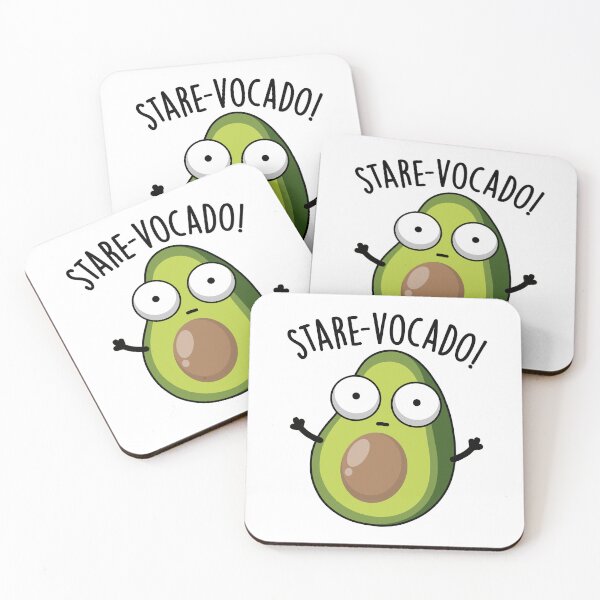 Item preview, Stare-vocado Funny Avocado Puns designed and sold by punnybone.