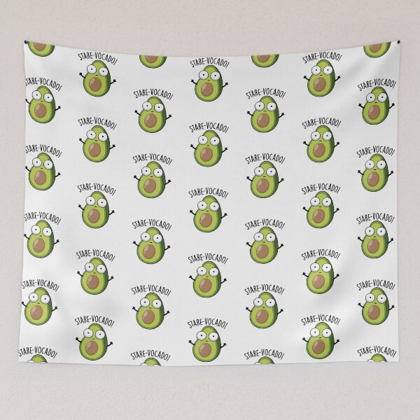 Item preview, Stare-vocado Funny Avocado Puns designed and sold by punnybone.