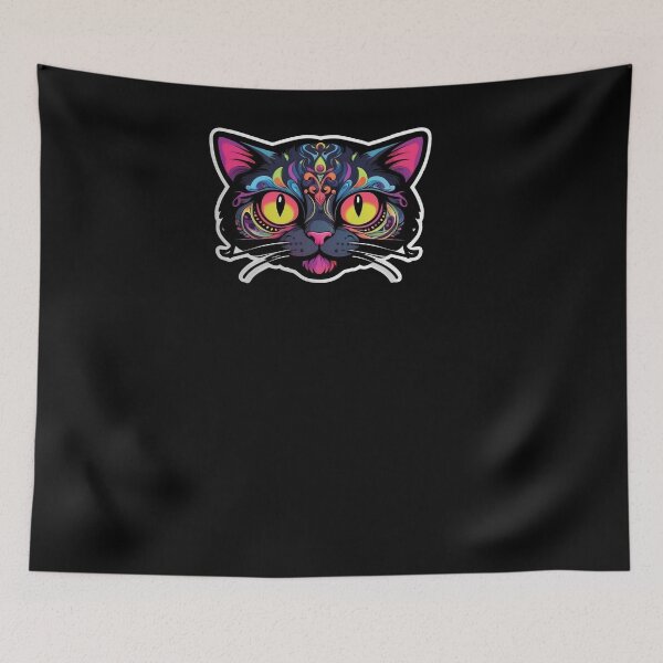 Item preview, Graffiti Abstract Neon Cat designed and sold by Desfix.
