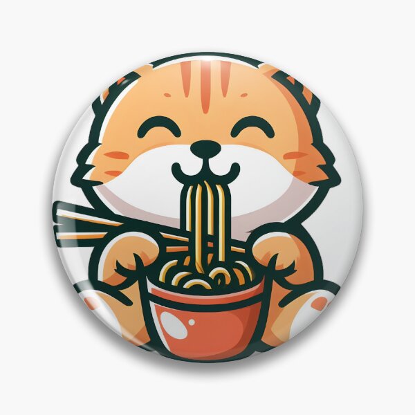 Item preview, Cat eating ramen.#11 designed and sold by ponggun.
