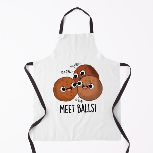 Item preview, Meet-balls Funny Meatball Puns designed and sold by punnybone.