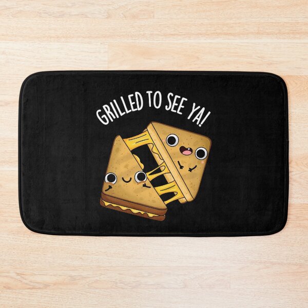 Item preview, Grilled To See Ya Funny Food Puns (Dark BG) designed and sold by punnybone.