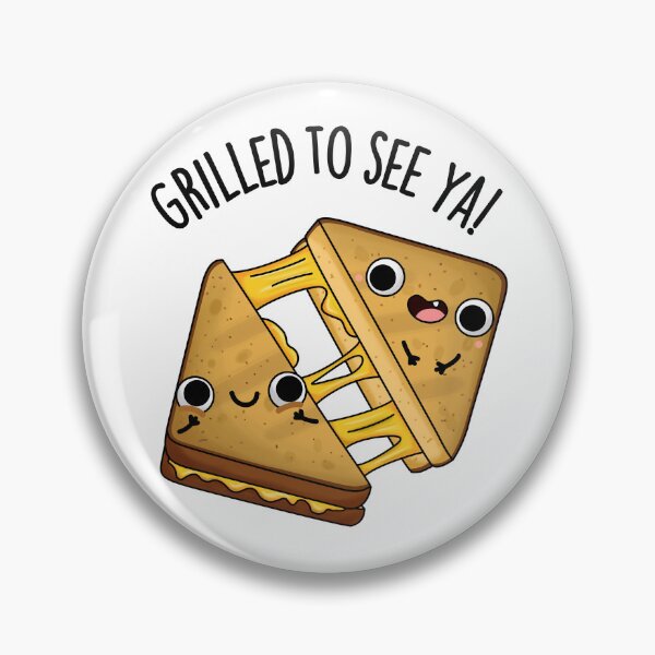 Item preview, Grilled To See Ya Funny Food Puns designed and sold by punnybone.
