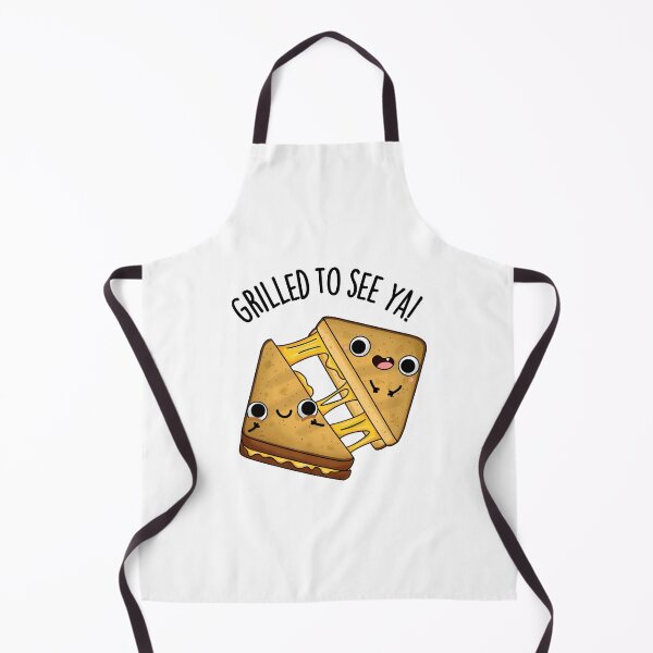 Item preview, Grilled To See Ya Funny Food Puns designed and sold by punnybone.