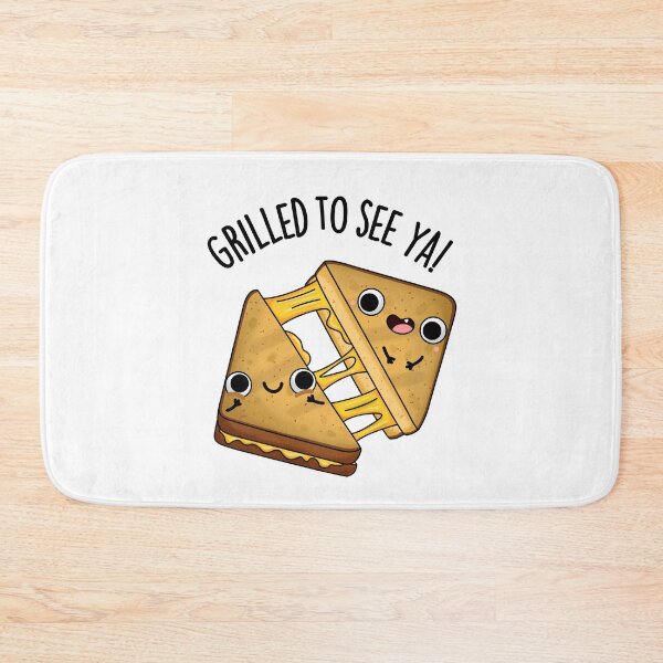 Item preview, Grilled To See Ya Funny Food Puns designed and sold by punnybone.