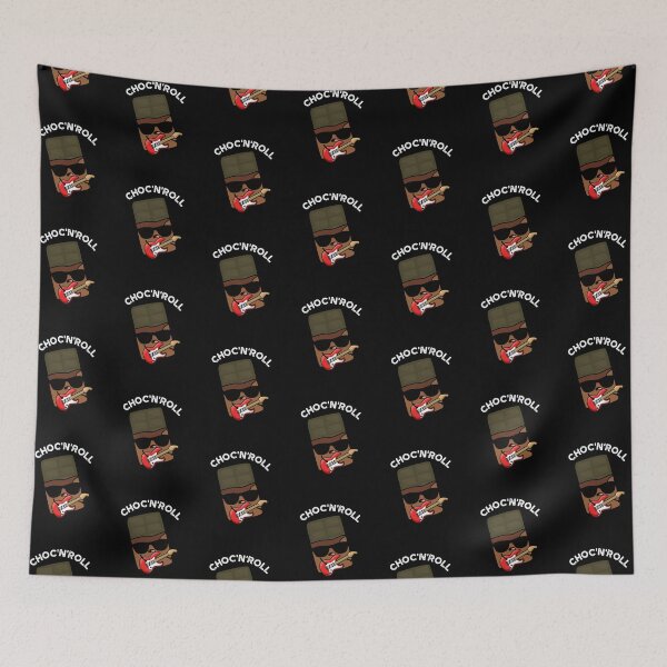 Item preview, choc And Roll Funny Food Puns  (Dark BG) designed and sold by punnybone.