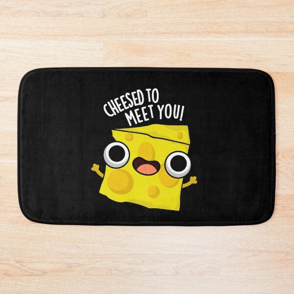 Item preview, Cheese To Meet You Funny Food Puns (Dark BG) designed and sold by punnybone.