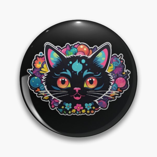 Item preview, Kawaii Graffiti Abstract Neon Cat designed and sold by Desfix.
