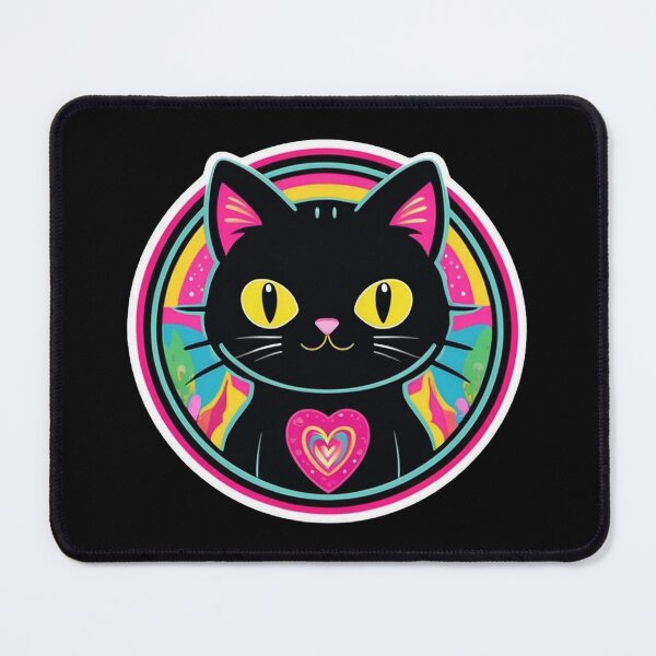 Item preview, Kawaii Graffiti Abstract Neon Cat designed and sold by Desfix.