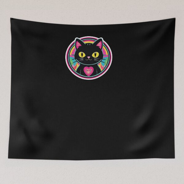 Item preview, Kawaii Graffiti Abstract Neon Cat designed and sold by Desfix.