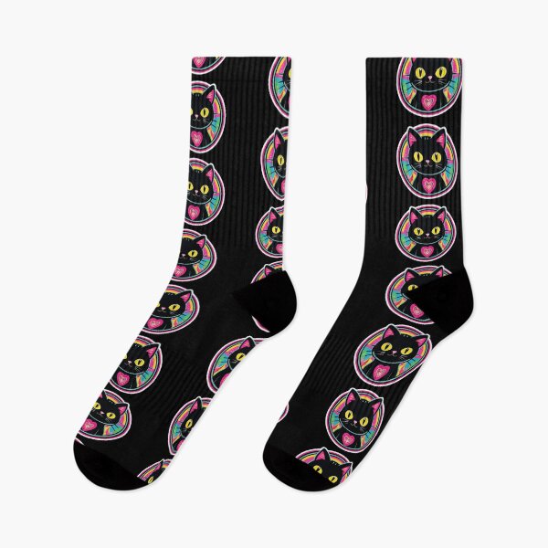 Item preview, Kawaii Graffiti Abstract Neon Cat designed and sold by Desfix.