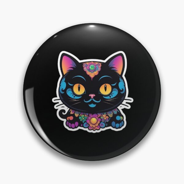 Item preview, Kawaii Graffiti Abstract Neon Cat designed and sold by Desfix.