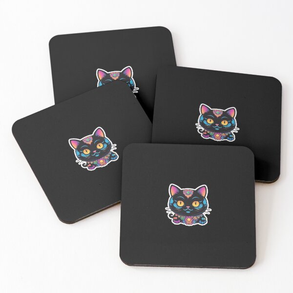 Item preview, Kawaii Graffiti Abstract Neon Cat designed and sold by Desfix.