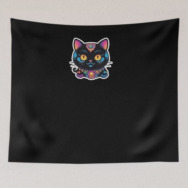 Item preview, Kawaii Graffiti Abstract Neon Cat designed and sold by Desfix.