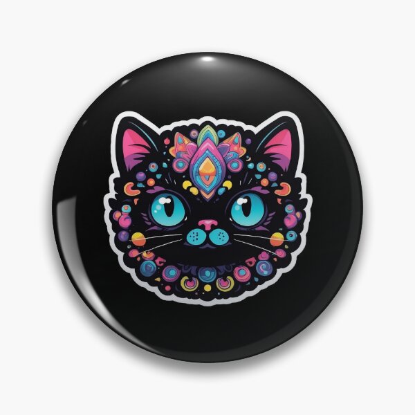 Item preview, Kawaii Graffiti Abstract Neon Cat designed and sold by Desfix.