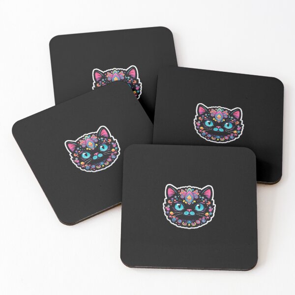 Item preview, Kawaii Graffiti Abstract Neon Cat designed and sold by Desfix.