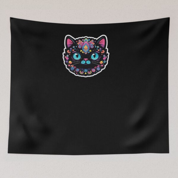 Item preview, Kawaii Graffiti Abstract Neon Cat designed and sold by Desfix.