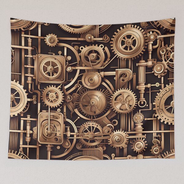 Item preview, Steampunk Industrial Pattern designed and sold by ARichArts.