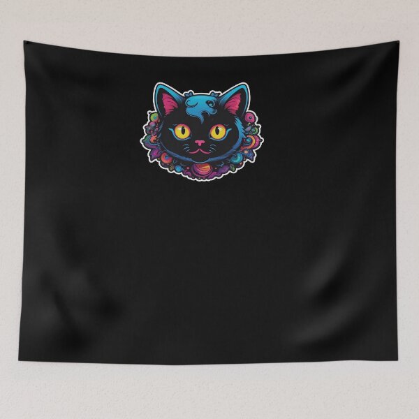 Item preview, Kawaii Graffiti Abstract Neon Cat designed and sold by Desfix.