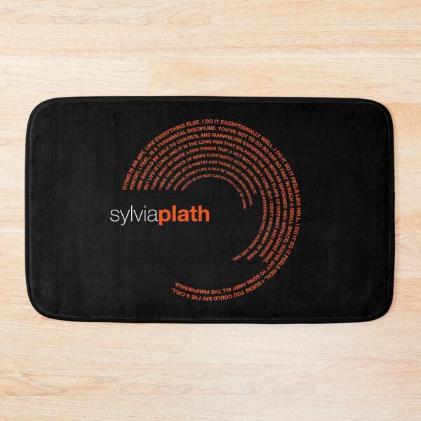 Item preview, Sylvia Plath famous quotes poster [orangered] designed and sold by CMYKStudio.