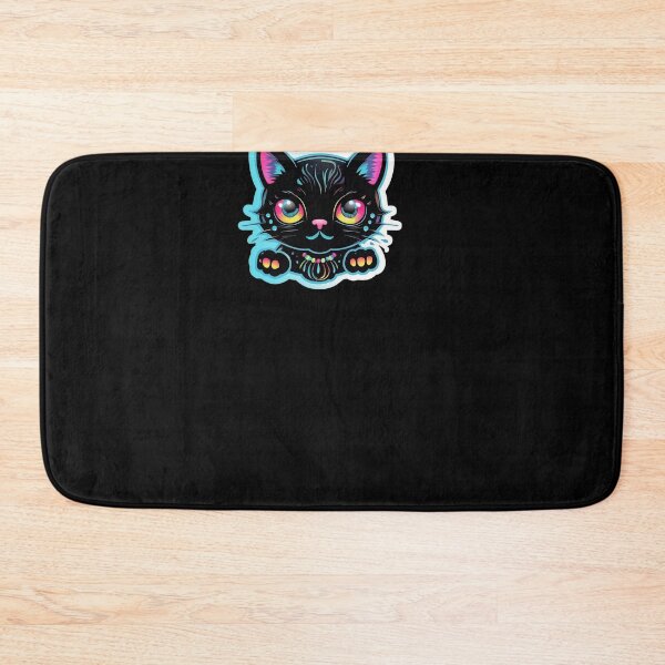 Item preview, Kawaii Graffiti Abstract Neon Cat designed and sold by Desfix.