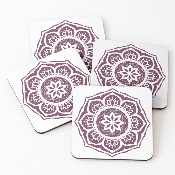 Item preview, Sahasrara Padma Mandala - Snow + Beet designed and sold by Irene Estelle.